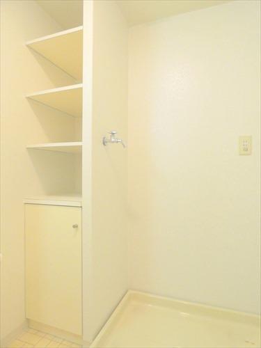 洗面所収納、洗濯機置場