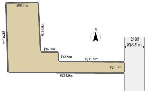 敷地図(※実測図ではありません。)