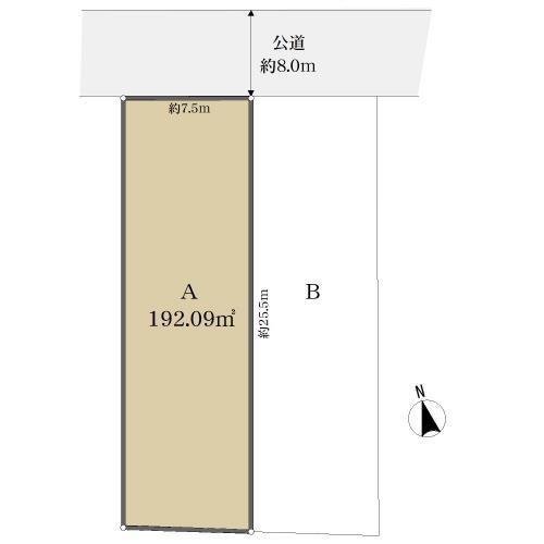 土地面積：192.09㎡（58.10坪）