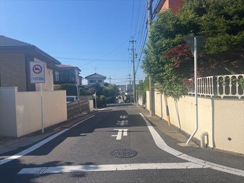 西側前面道路