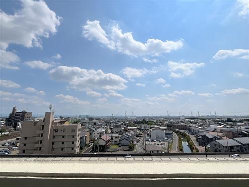 南東側バルコニーからの眺望