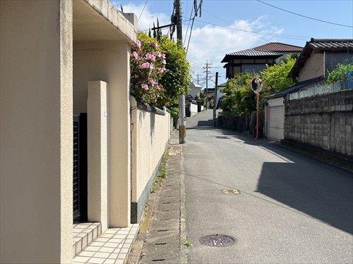 西側前面道路