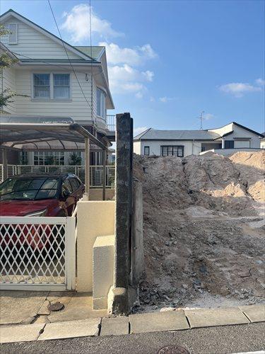 西側隣接地との境界