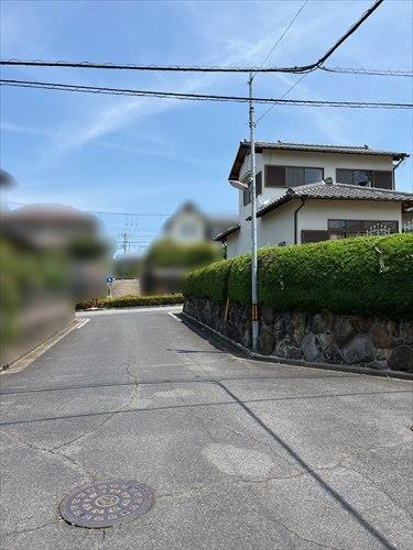 西側道路です。