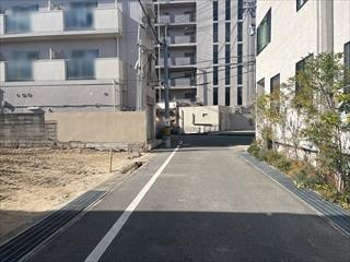 北側前面道路（2024年12月撮影）