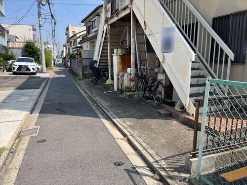 北側道路（2026年1月撮影）