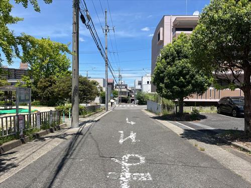 東側前面道路-2