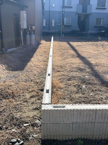 北東側境界付近(2026年1月撮影)