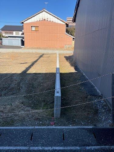 南東側境界付近(2026年1月撮影)