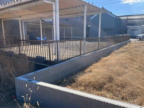 北東側境界付近(2026年1月撮影)