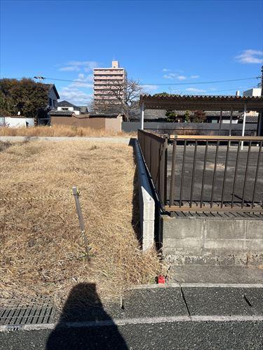 南東側境界付近(2026年1月撮影)