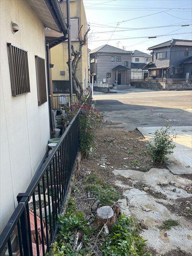 南東側境界付近 (2026年1月撮影)