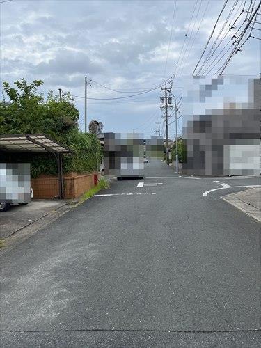 南西側前面道路(2025年8月撮影) 南西側前面道路(2025年8月撮影)