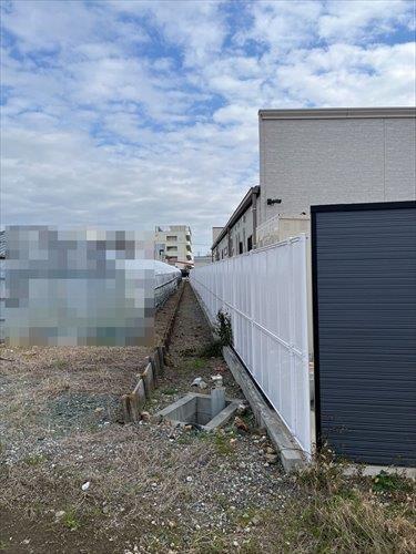 敷地北側(2025年12月撮影)