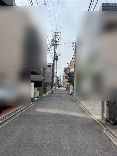 南側前面道路　西方向