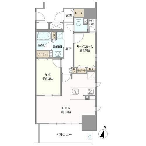 間取り図（1LDK+SIC）