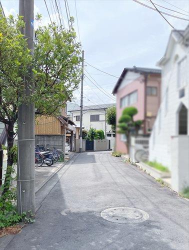 現地前道路