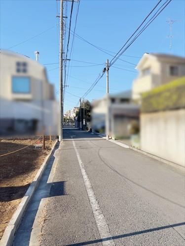 現地前道路