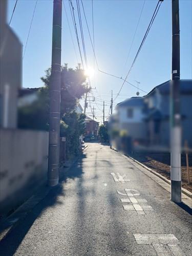 現地前道路