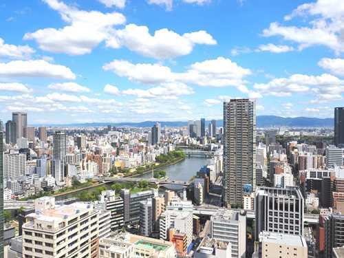 東向きバルコニーからの眺望