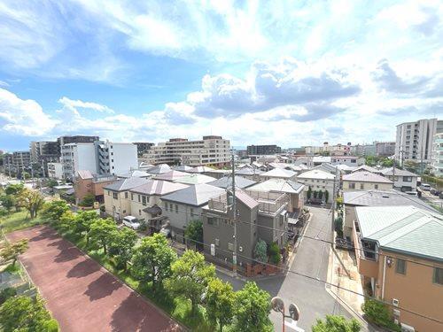 南向きバルコニーからの眺望