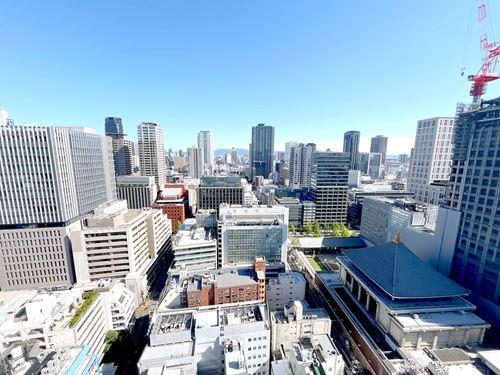 東向きバルコニーからの眺望