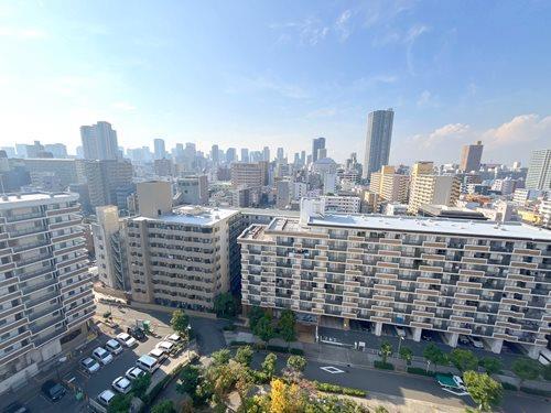 南西向きバルコニーからの眺望