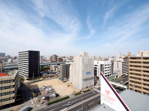 西向きバルコニーからの眺望