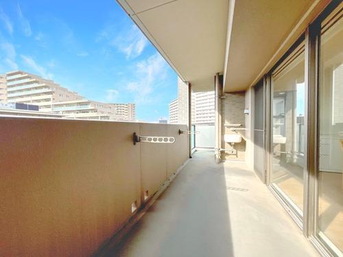 南西向きバルコニー