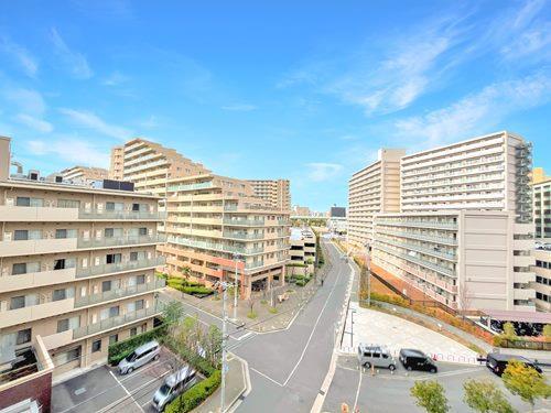 南西向きバルコニーからの眺望