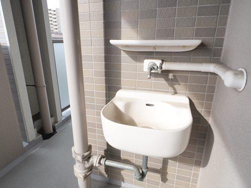 南西向きバルコニー スロップシンク