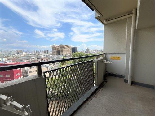 南東向きバルコニー