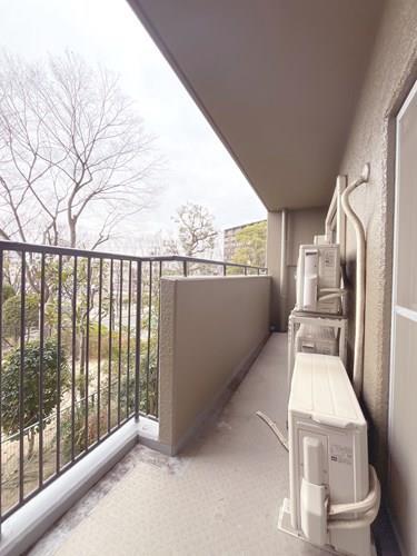 南西向きバルコニー