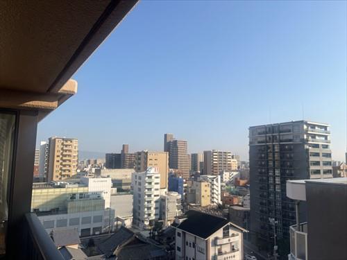 東向きバルコニーからの眺望
