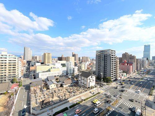 東向きバルコニーからの眺望