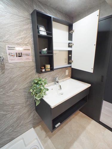 洗面所 独立洗面台 鏡裏収納