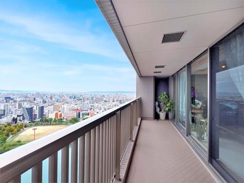 北向きバルコニー