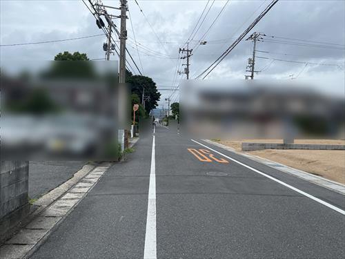 西側道路（南側から撮影）