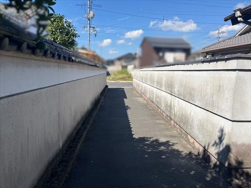 南側道路（西側から撮影）