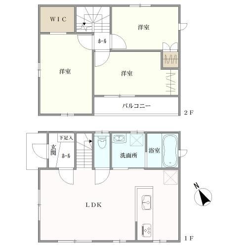 1号棟　間取り図