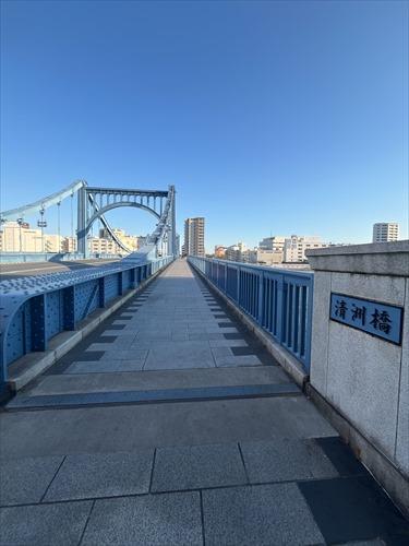 清州橋まで90m