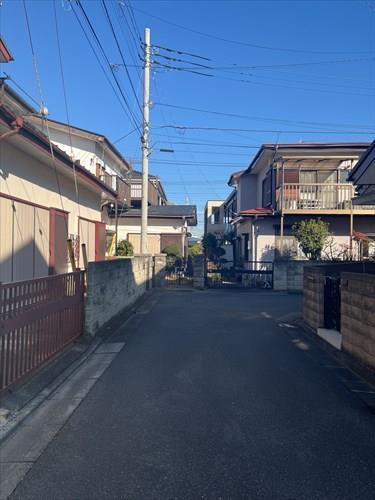 前面道路（2026年1月撮影）