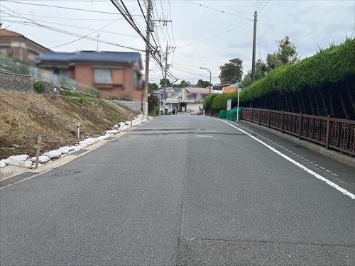 南東側前面道路撮影
