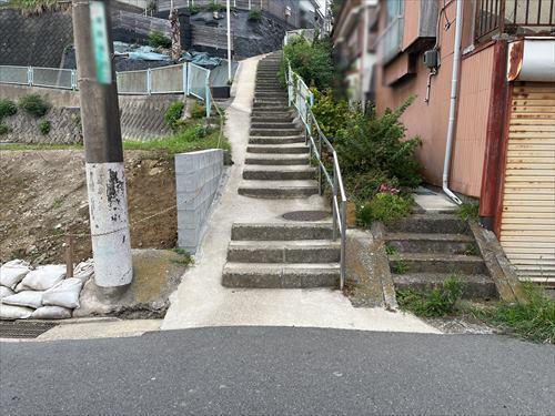 北東側前面道路撮影