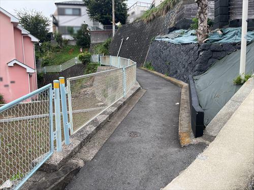 北側前面道路撮影