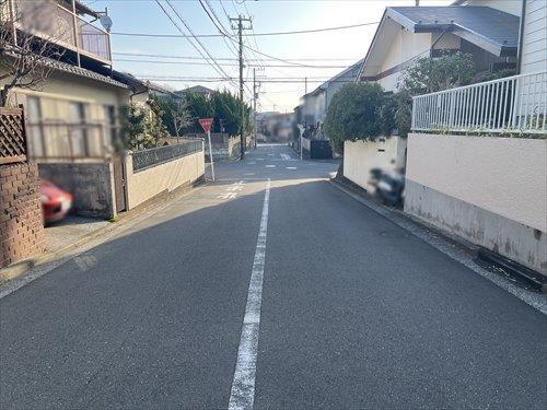 北側前面道路撮影
