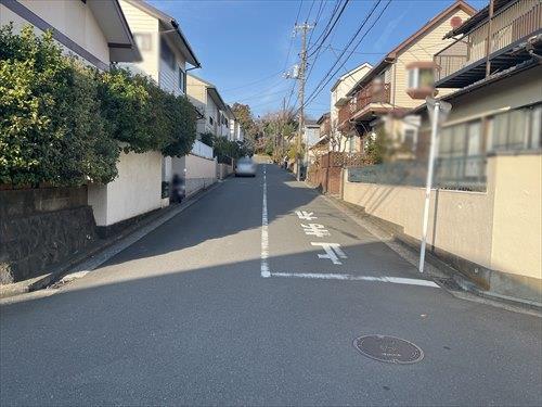 北側前面道路撮影