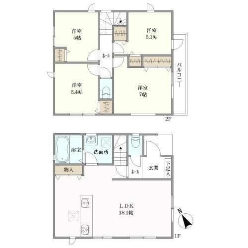 1号棟間取り図