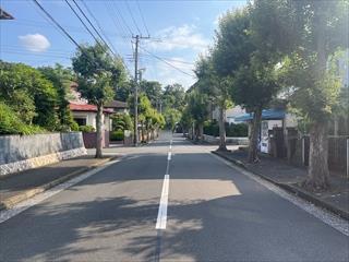 南東側前面道路(2026年7月撮影)