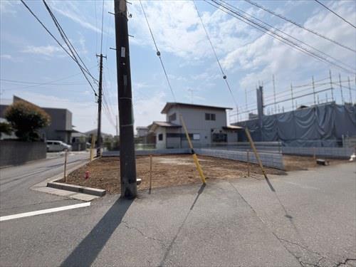 2026年3月撮影 手前の角地がＡ区画